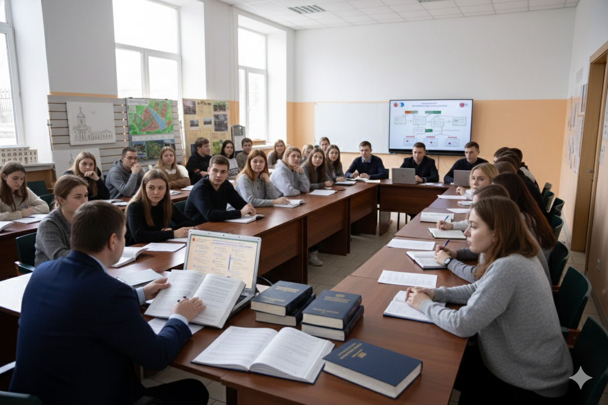 Практико-ориентированность и связь с индустрией. В программу интегрированы мастер-классы и кейсы от ведущих кадастровых инженеров, риелторов и представителей Росреестра. Многие проектные работы выполняются на основе реальных ситуаций из практики наших партнеров.